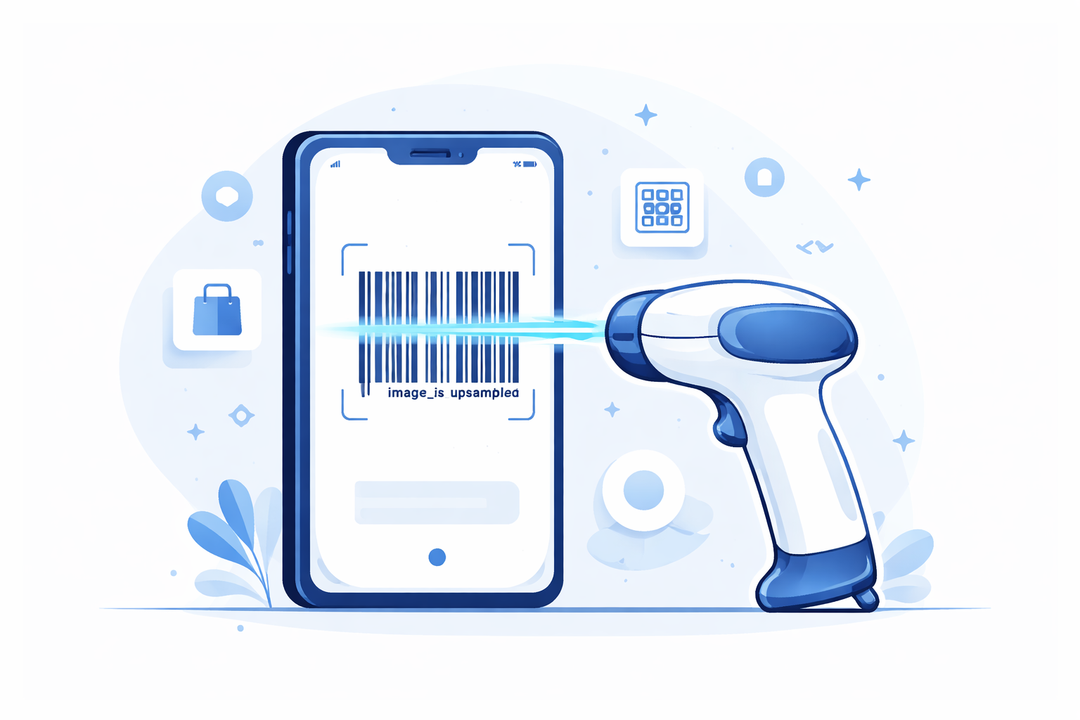 Illustration of barcodes in modern society