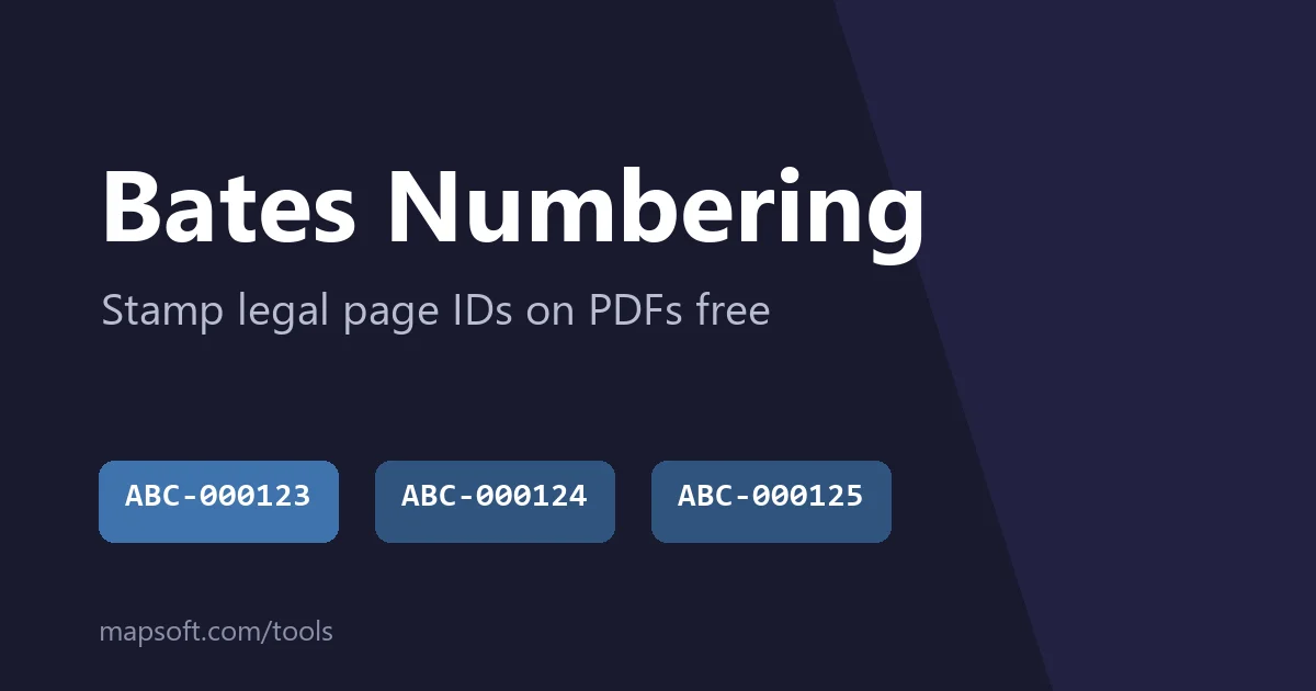 Bates Numbering: What It Is and How to Add It to a PDF Free