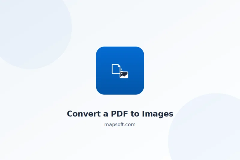 How to Convert a PDF to Images