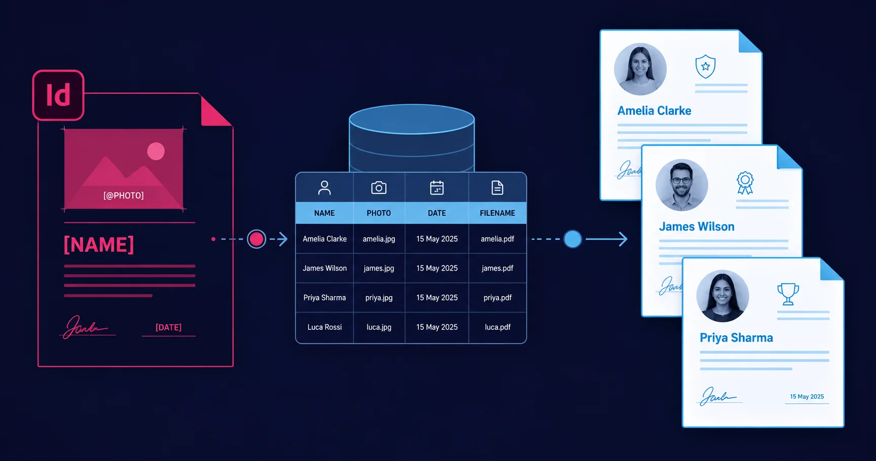 InDesign Data Merge for Variable Data Printing