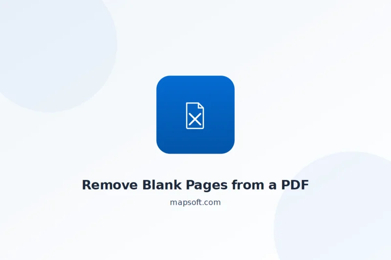 How to Remove Blank Pages from a PDF