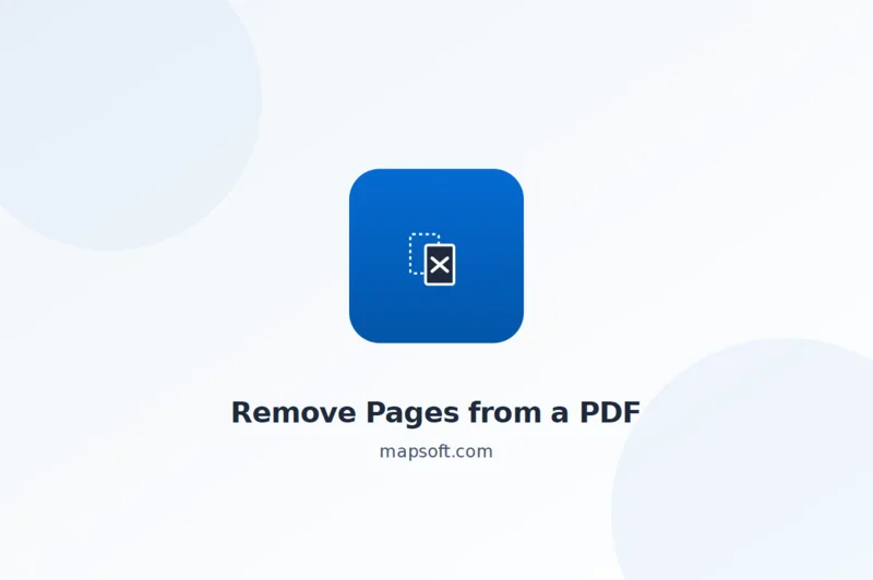 How to Remove Pages from a PDF