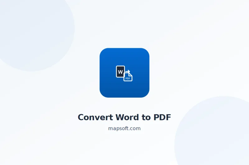 How to Convert Word to PDF