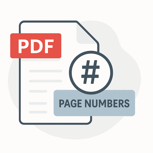 Illustration showing Bates numbers being added to a PDF