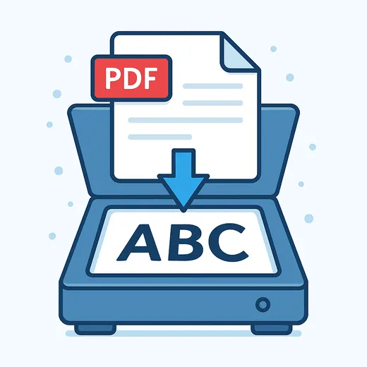 Illustration zur Textextraktion aus PDFs