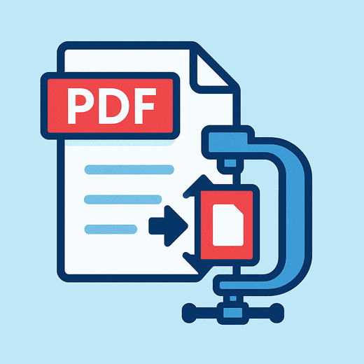 Illustration representing PDF compression