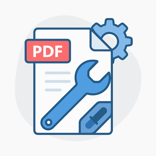 Illustration representing PDF repair