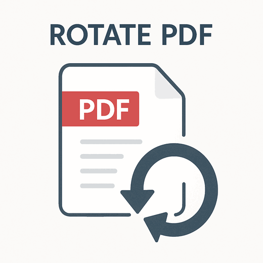 Illustration representing rotating pages in a PDF