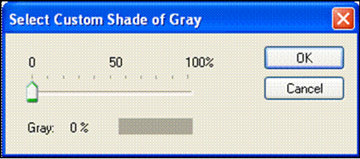 selecting the shade of gray
