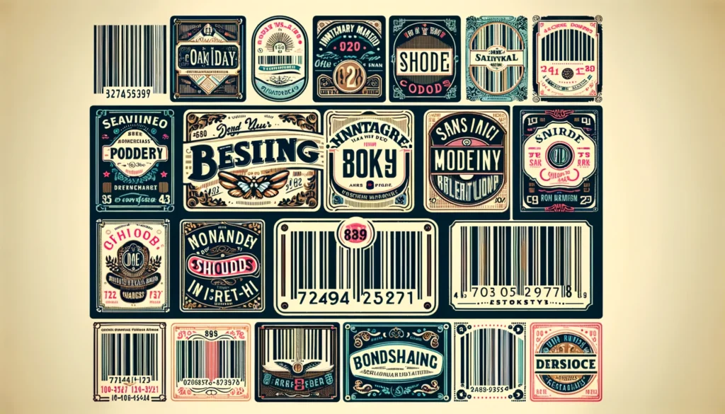 barcodes and funky fonts