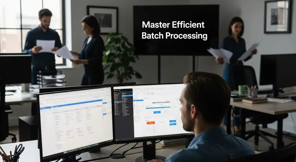 batch processing PDFs workflow