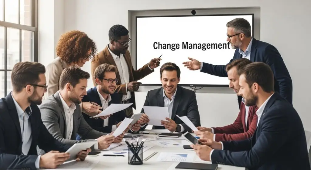 change management office teamwork