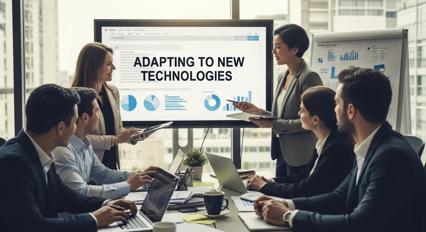technology adoption workplace meeting