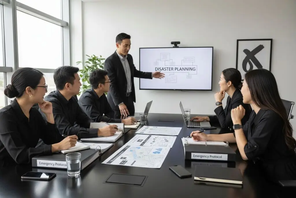 business disaster planning meeting