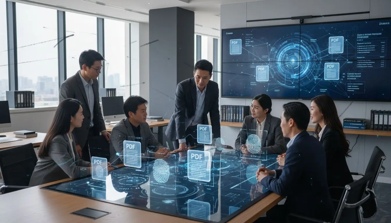 PDF metadata workflow
