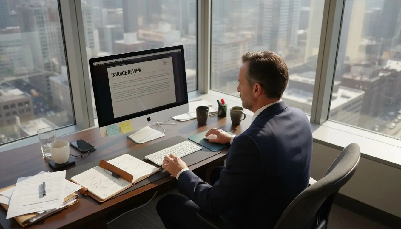 Manager overseeing enterprise PDF workflows