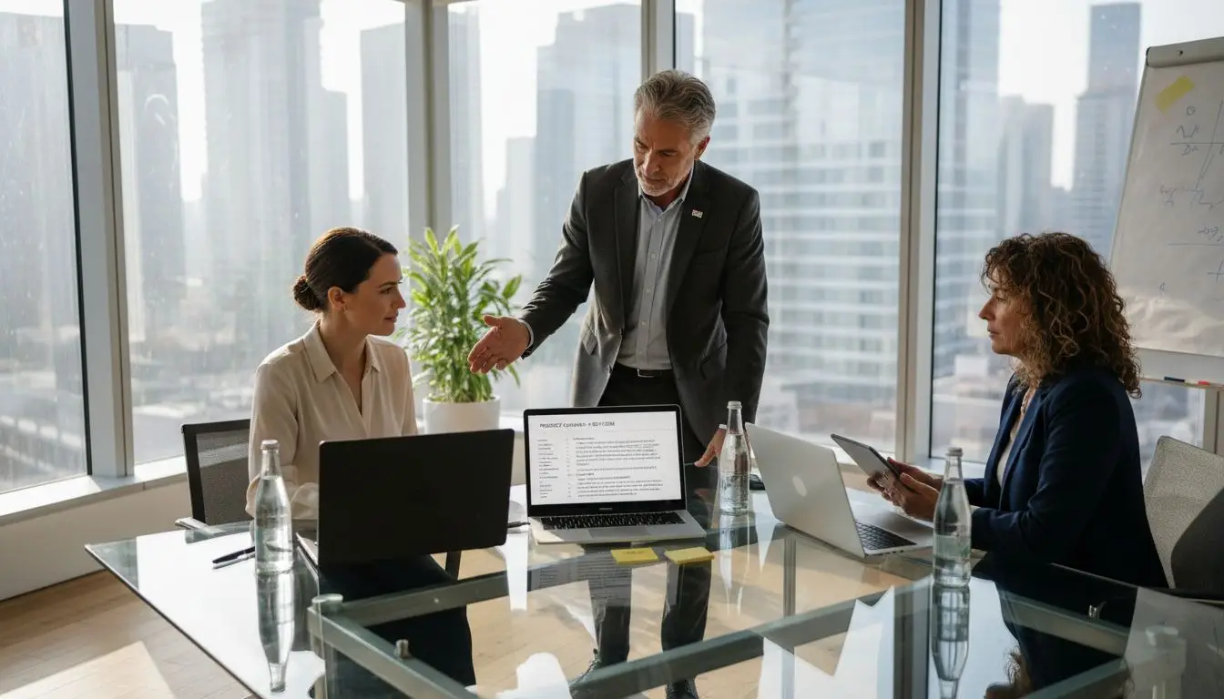 Team comparing PDFs across devices