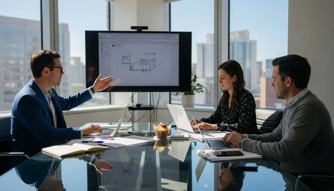 Team collaborating on cloud PDF workflow